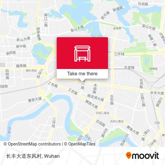 长丰大道东风村 map