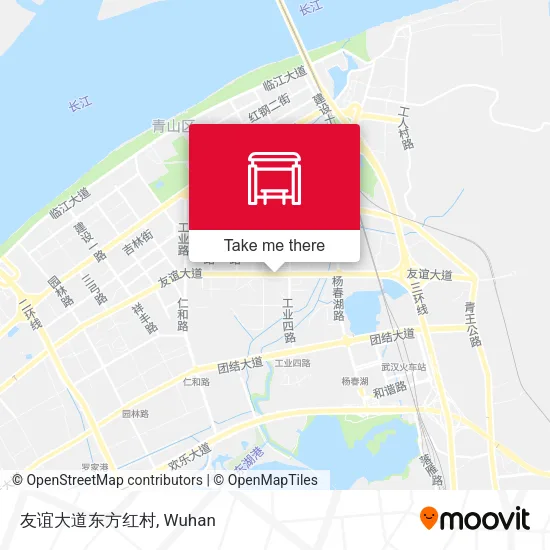 友谊大道东方红村 map