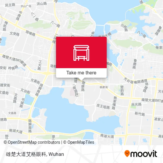 雄楚大道艾格眼科 map