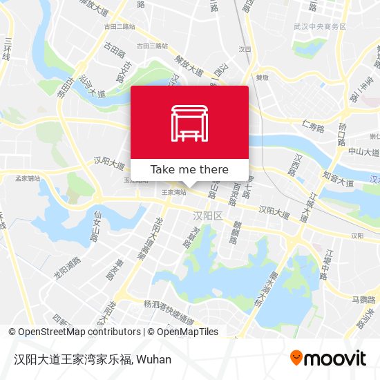 汉阳大道王家湾家乐福 map