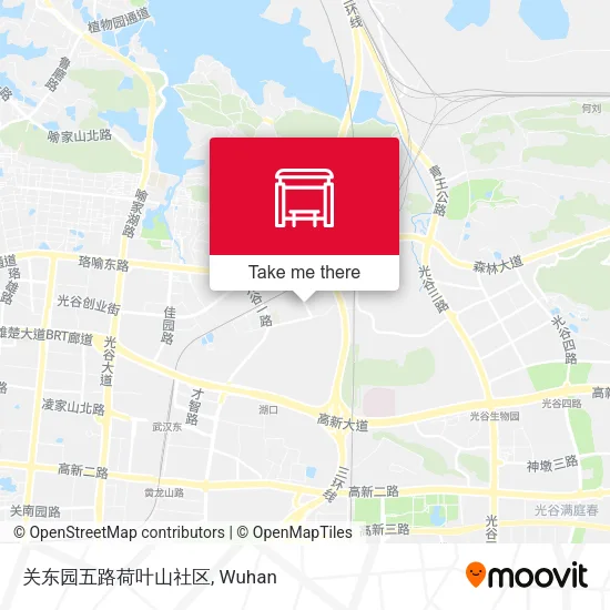 关东园五路荷叶山社区 map