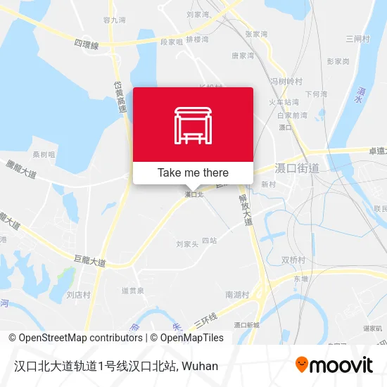 汉口北大道轨道1号线汉口北站 map