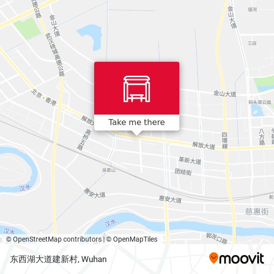 东西湖大道建新村 map