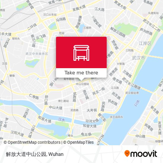 解放大道中山公园 map
