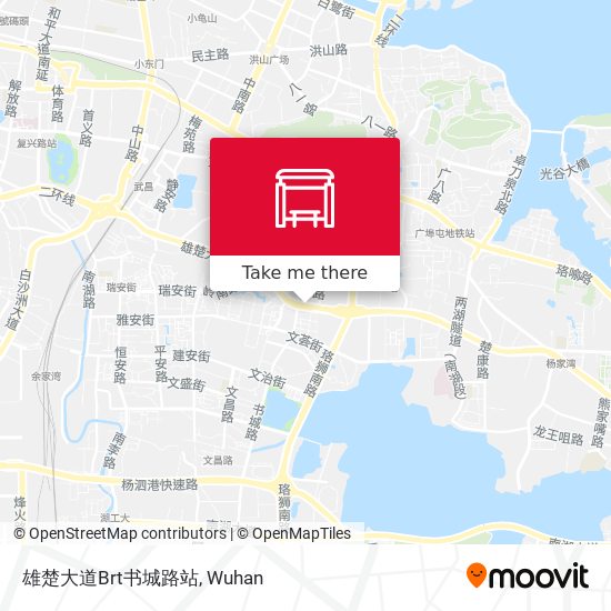 雄楚大道Brt书城路站 map