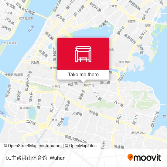 民主路洪山体育馆 map