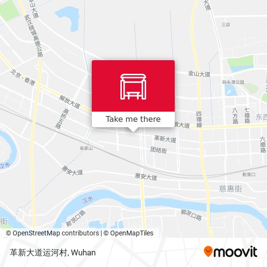 革新大道运河村 map