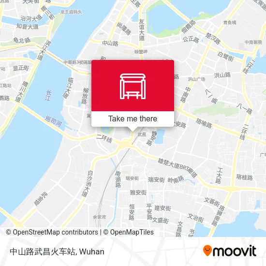 中山路武昌火车站 map