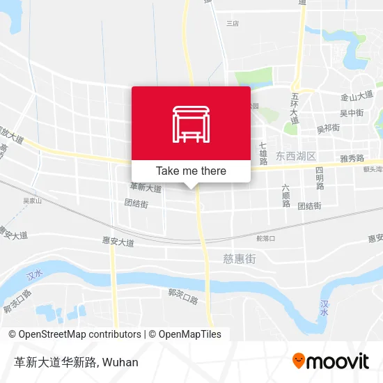 革新大道华新路 map