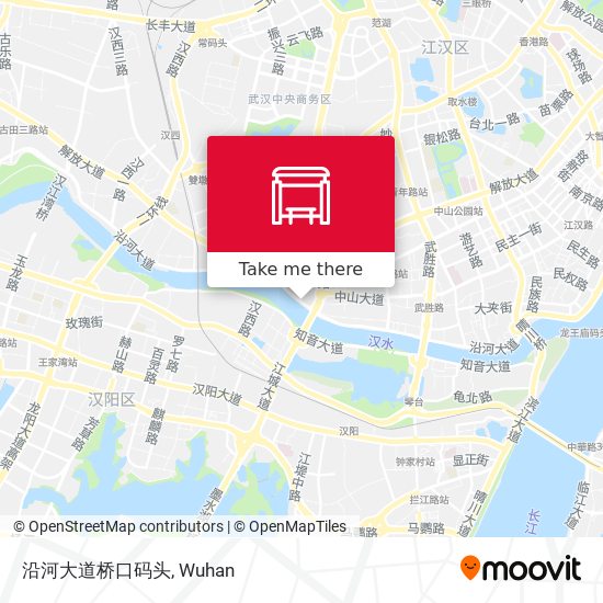 沿河大道桥口码头 map