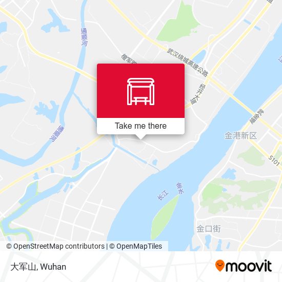 大军山 map