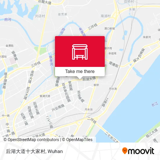 后湖大道十大家村 map