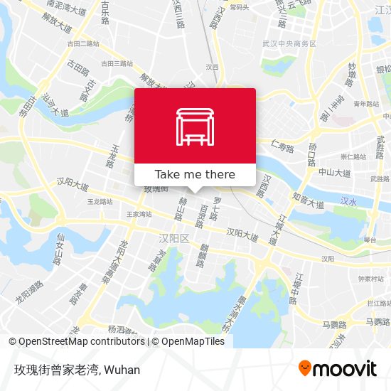 玫瑰街曾家老湾 map