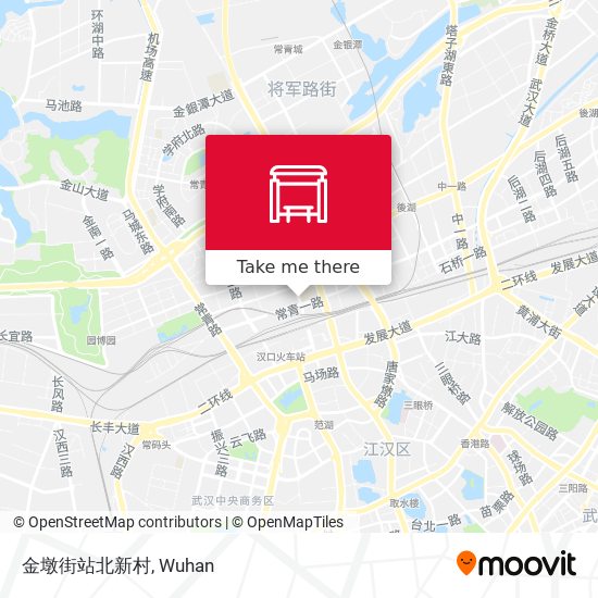 金墩街站北新村 map