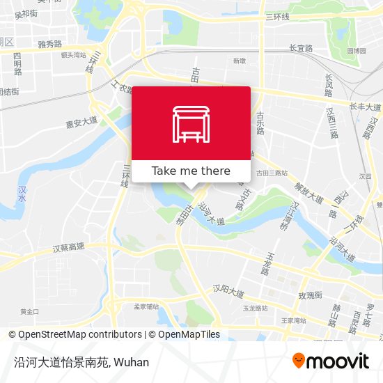 沿河大道怡景南苑 map