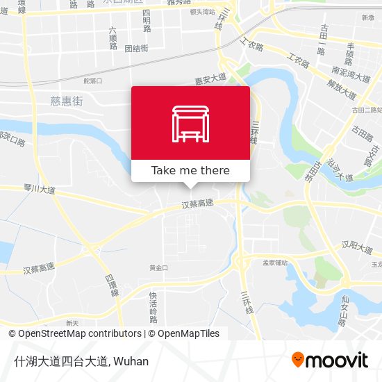 什湖大道四台大道 map
