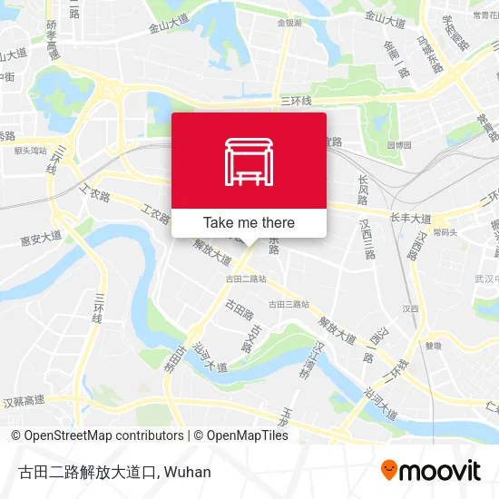古田二路解放大道口 map