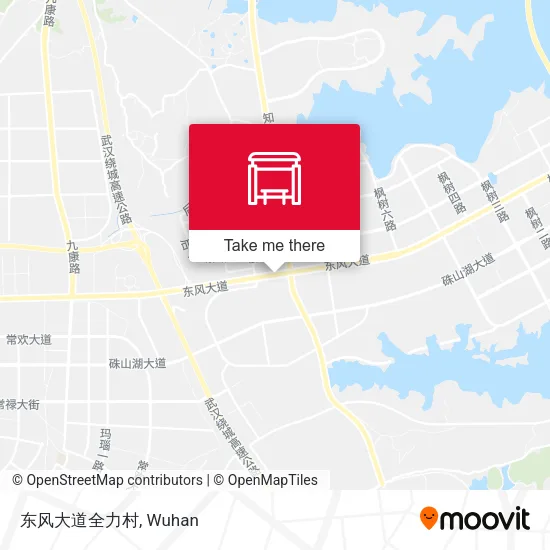 东风大道全力村 map