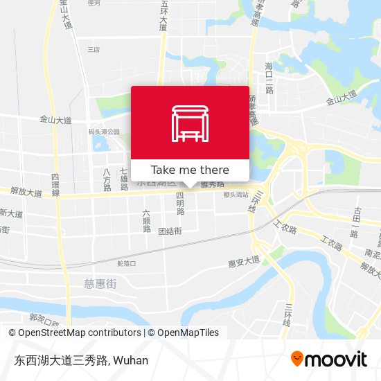 东西湖大道三秀路 map