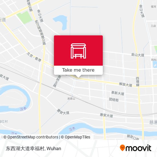 东西湖大道幸福村 map
