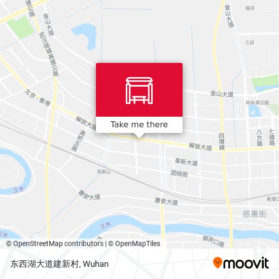 东西湖大道建新村 map