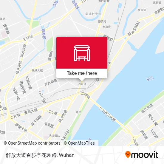 解放大道百步亭花园路 map