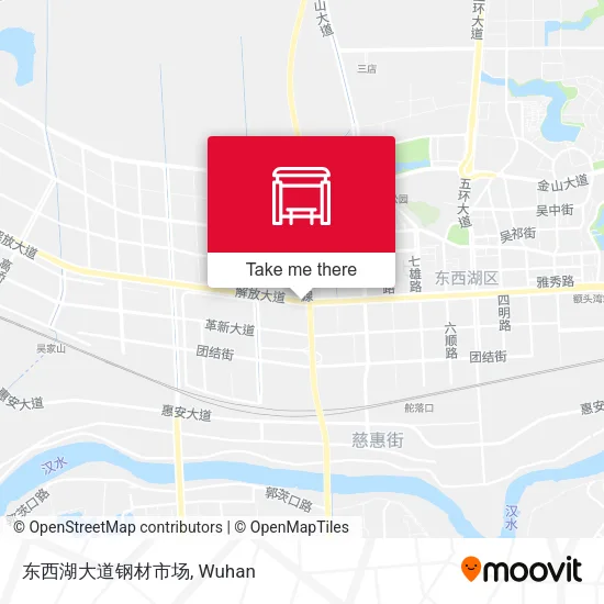 东西湖大道钢材市场 map
