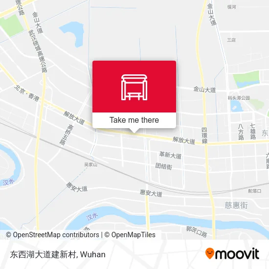 东西湖大道建新村 map