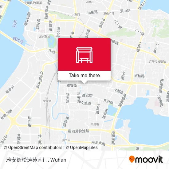 雅安街松涛苑南门 map