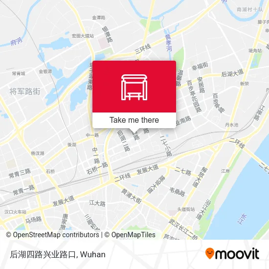 后湖四路兴业路口 map