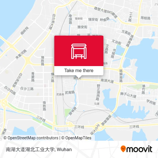 南湖大道湖北工业大学 map