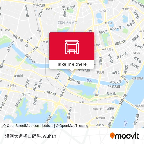 沿河大道桥口码头 map