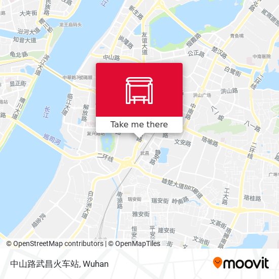 中山路武昌火车站 map