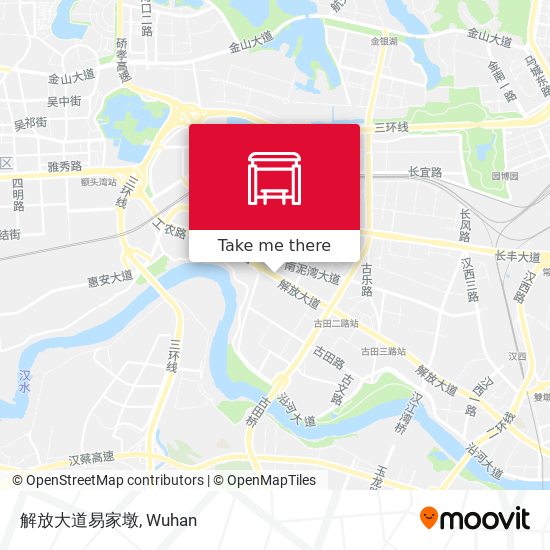 解放大道易家墩 map
