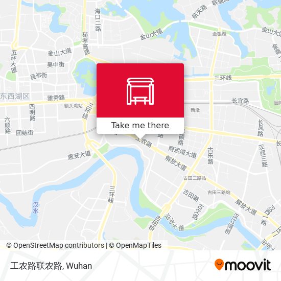 工农路联农路 map