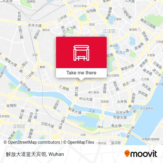 解放大道蓝天宾馆 map