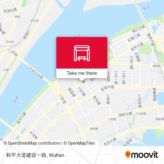 和平大道建设一路 map