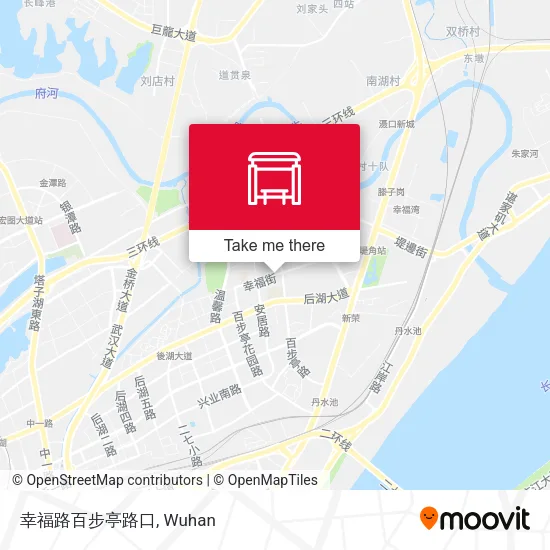 幸福路百步亭路口 map