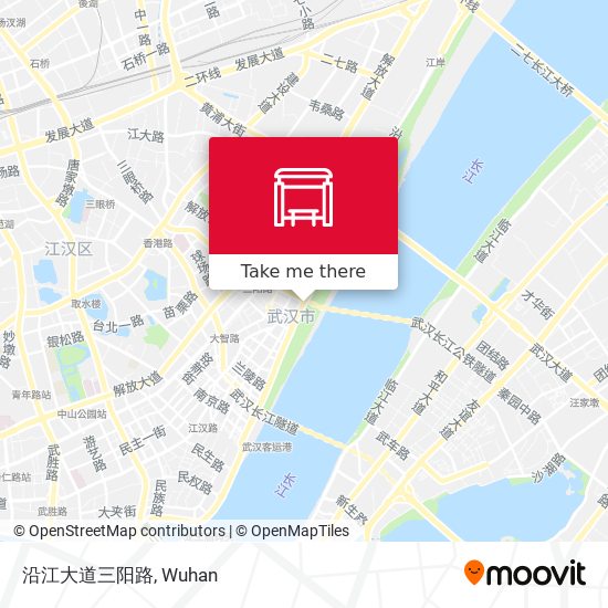 沿江大道三阳路 map