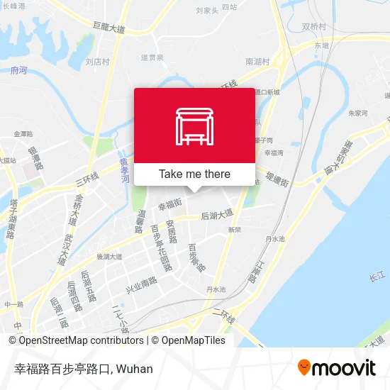 幸福路百步亭路口 map