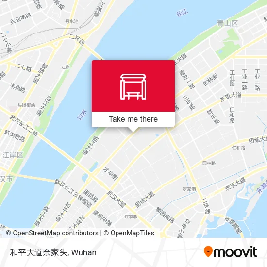 和平大道余家头 map