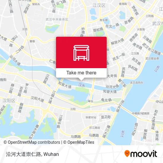 沿河大道崇仁路 map