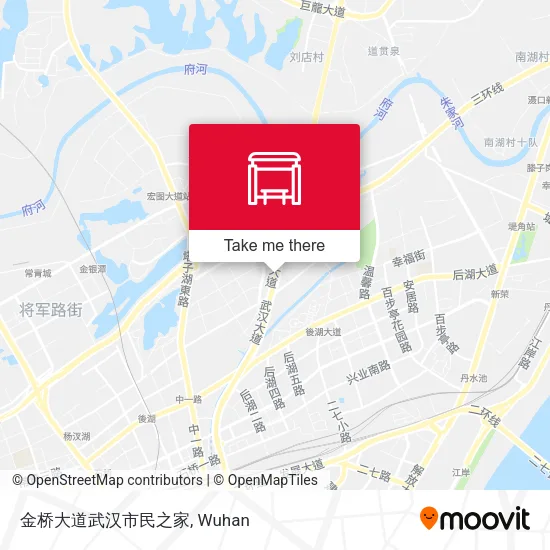 金桥大道武汉市民之家 map