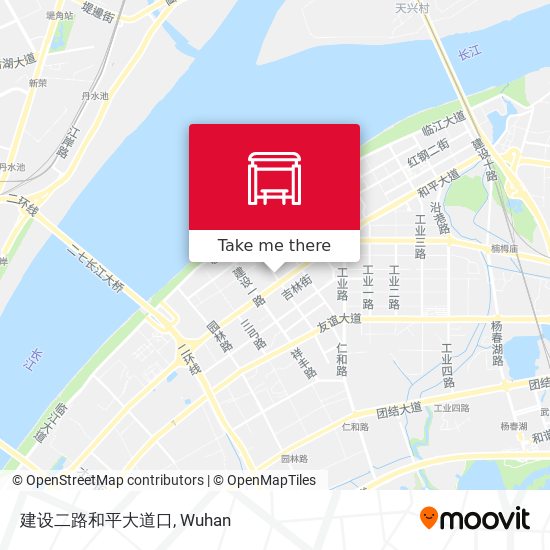 建设二路和平大道口 map