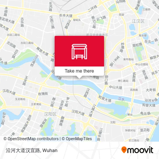 沿河大道汉宜路 map