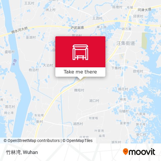 竹林湾 map
