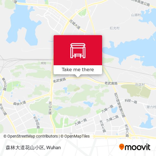 森林大道花山小区 map