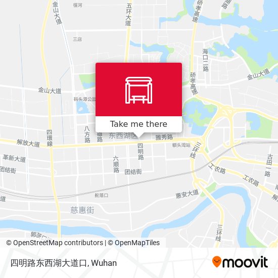 四明路东西湖大道口 map