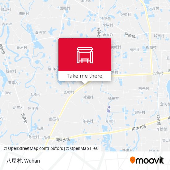 八屋村 map