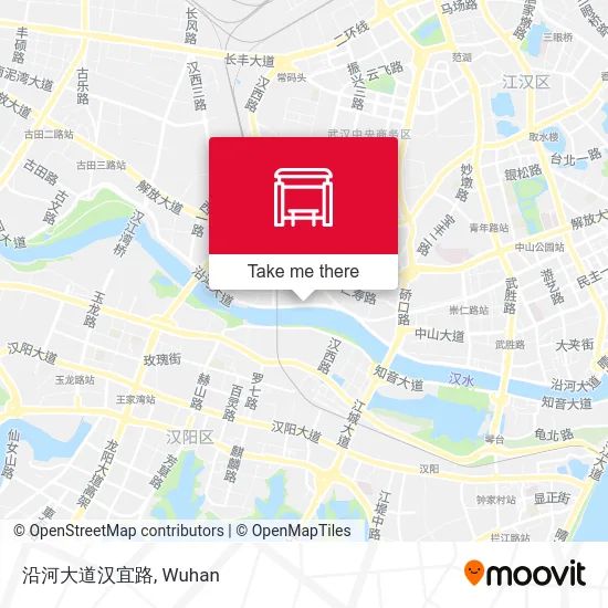 沿河大道汉宜路 map